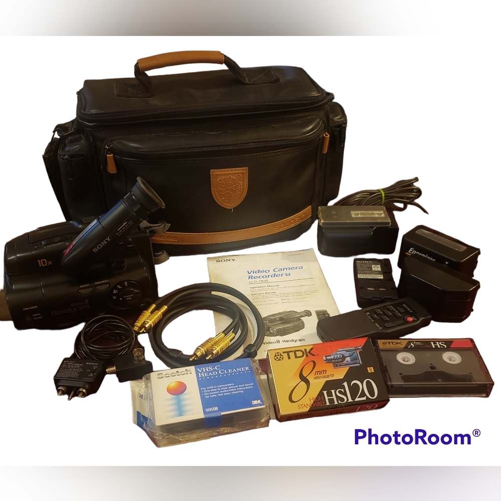 Sony Video 8 Handycam, Bag and More